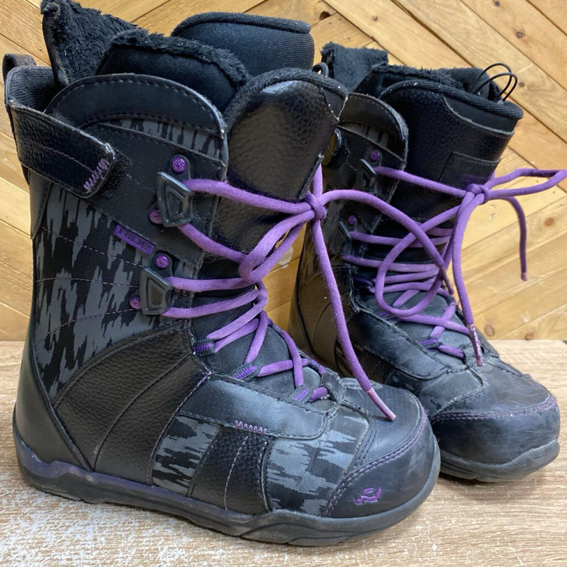 Ride- Intuition liner Snowboard Boots - MSRP $340: Black/Purple-women-8