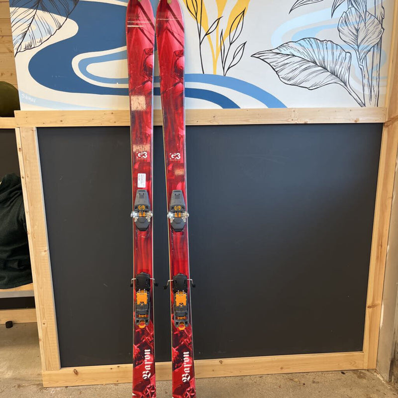 G3 - Baron Backcountry Alpine Skis With G3 Ruby AT Bindings- MSRP $1230: Red--177cm