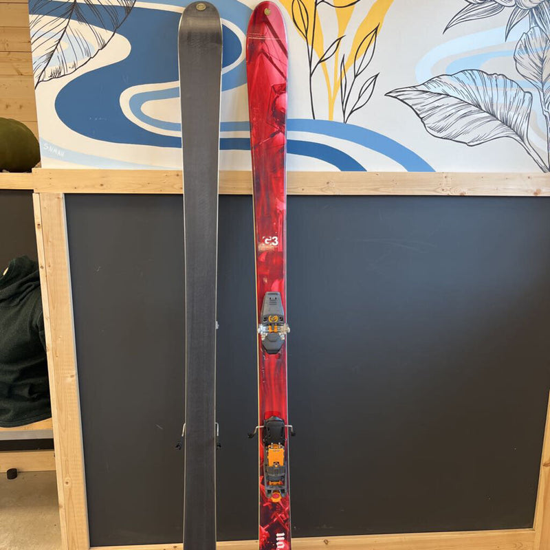 G3 - Baron Backcountry Alpine Skis With G3 Ruby AT Bindings- MSRP $1230: Red--177cm