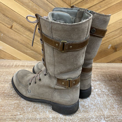 The North Face- Bridgeton Lace Boot- MSRP compared $214 : Tan / Brown -women-6/7