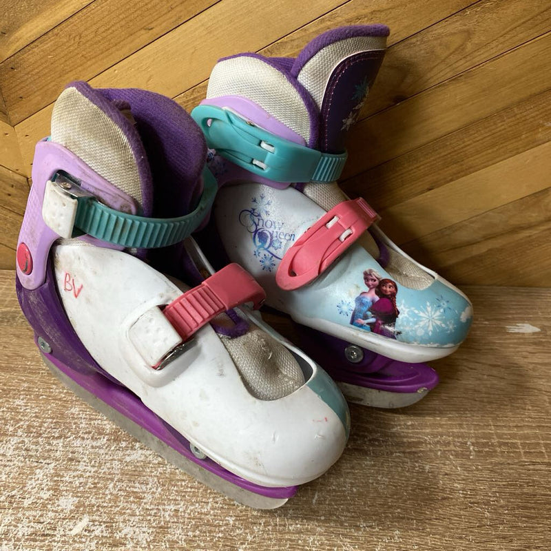 Disney- Frozen Adjustable Skates- MSRP $65: white -children-8-11Y