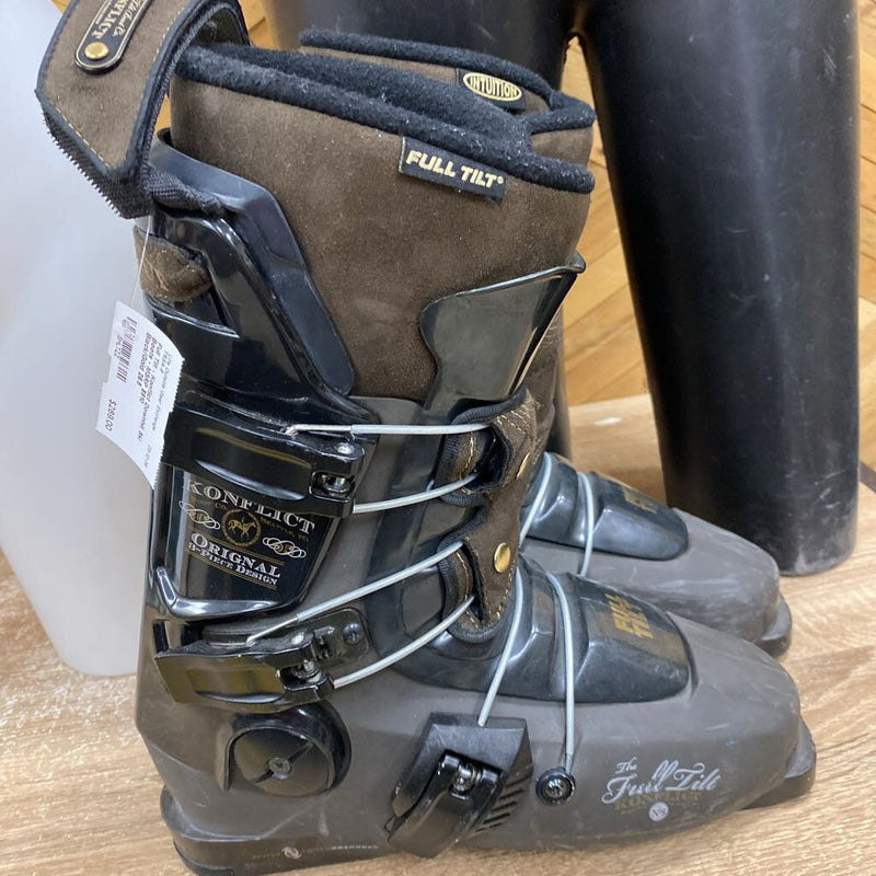 Full Tilt - Konflict Downhill Ski Boots - MSRP $910: Black/Gold-men-28.5