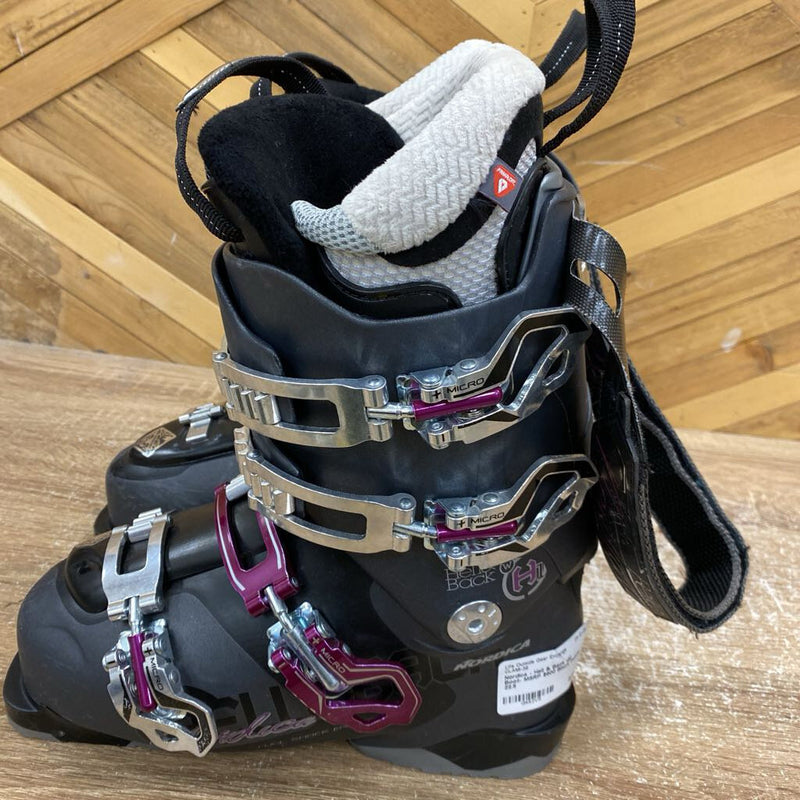 Nordica - Hell & Back ski Boot- MSRP $600: Black Purple -women-22.5