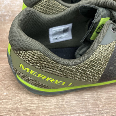 Merrell - Men's Trail Glove 5 Barefoot Trail Running Shoes - MSRP $155: Olive Green/Bright Green-men-M15