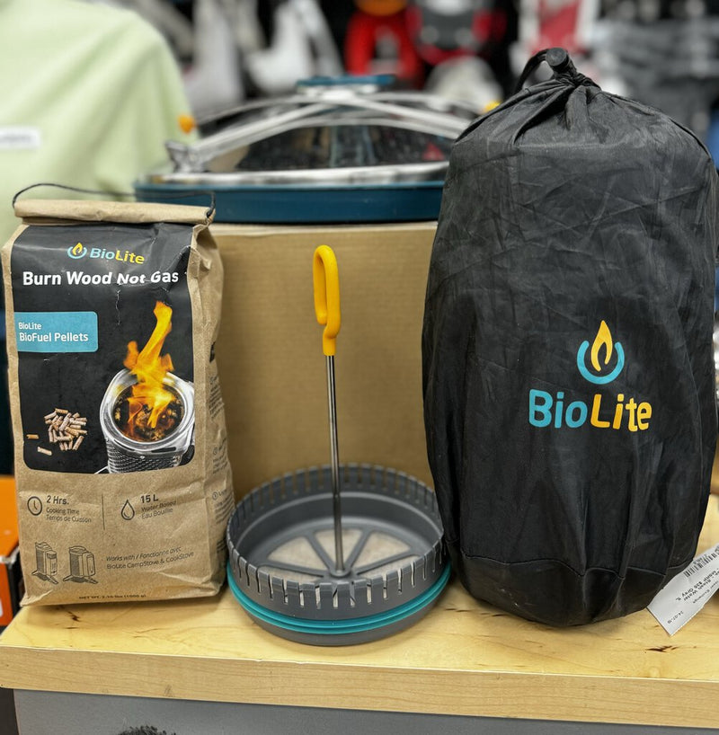 BioLite - CampStove Complete Cook Kit - MSRP $300: Silver/Teal/Orange--