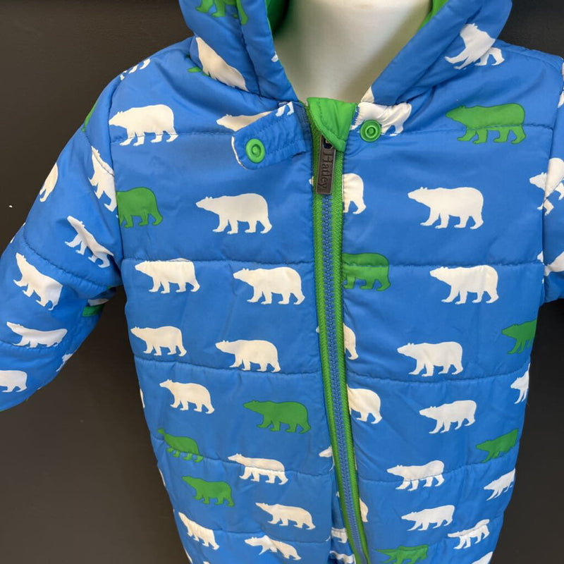 Hatley - Infant Bear-Patterned Snow Suit - MSRP $175: Blue/White/Green-infant-9-12months