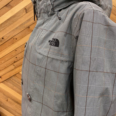 The North Face - Women's Winter Jacket - MSRP comp $430: Blue/Brown Plaid-women-LG