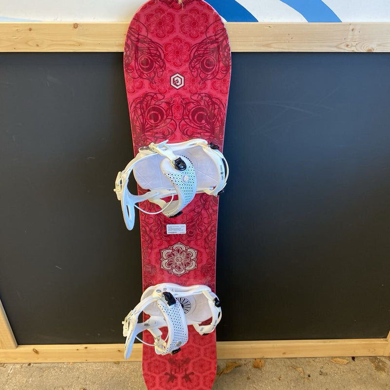 LTD Muse Snowboard with VERY NICE Gnu B real Bilndings. Compare at $600: Red--138