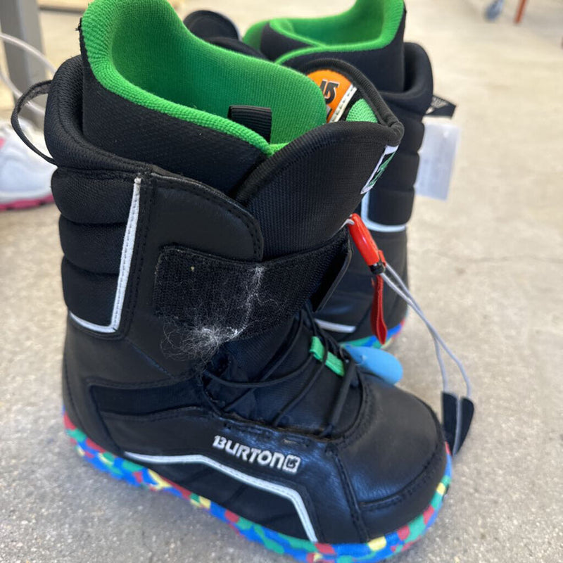 Burton Zipline - Snowboard Boots - MSRP $260: Back/Green/Multi-children-4