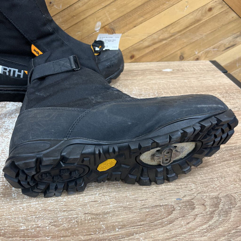 45NRTH - Wolvhammer Winter Cycling Boots - MSRP $431: Black/Orange-men-43