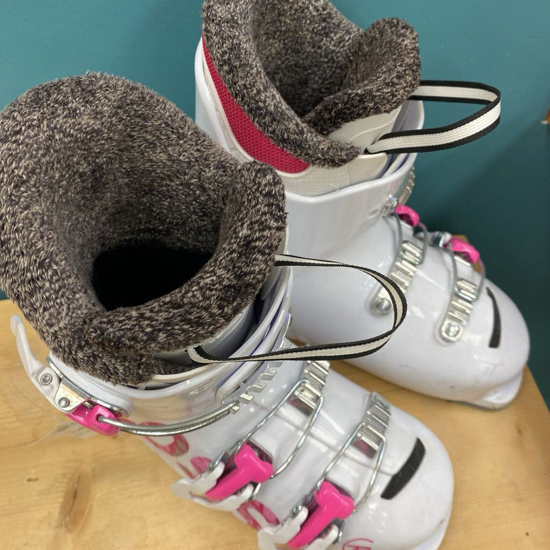 Rossignol- Fun girl ski boot- MSRP $180: White Pink -children-21.5