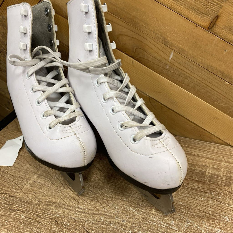 Hespler - figure skates- MSRP $119: White -children-13 Y