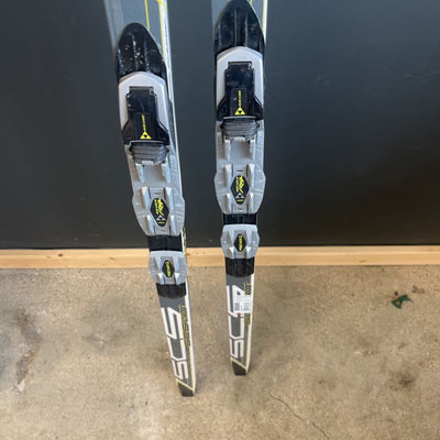 Fischer- SCS classic cross country ski NNN binding- MSRP $500: Grey/White/Yellow -unisex-182