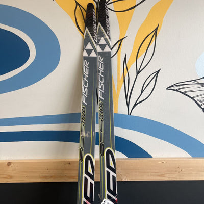 Fischer- SCS classic cross country ski NNN binding- MSRP $500: Grey/White/Yellow -unisex-182