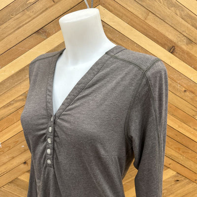 Outdoor Research - Women's L/S Henley Shirt - MSRP comp $90: Grey-women-MD