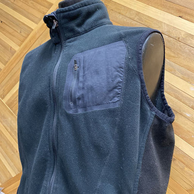 Eddie Bauer Wind cutter fleece vest- MSRP $150 : Black -men-XXL