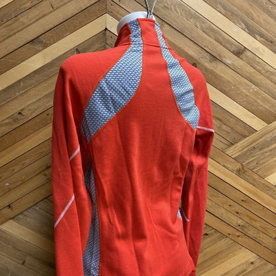 Smartwool - Women's Full-Zip Merino-Blend Base Layer Top - MSRP $230: Pink-women-MD