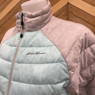 Eddie Bauer - Women's StormDown 800-Fil Down Jacket - MSRP comp $319: Light Grey/Light Blue-women-MD