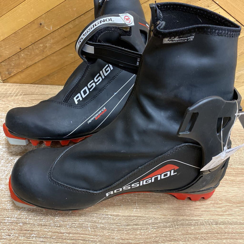 Rossignol X-6 Combi Performance XC Ski Boots - NNN Bindings - MSRP $290: Black/Red/White-men-43