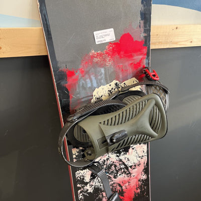 Ride - Yukon Snowboard w/ Capo Bindings - MSRP $900: Black/Red--159cm