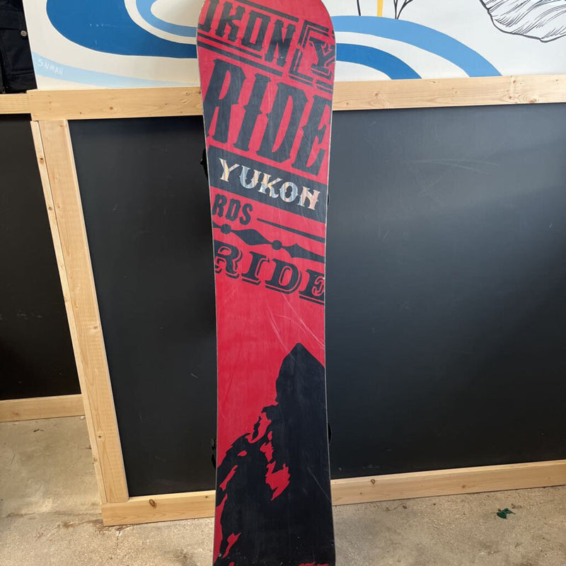 Ride - Yukon Snowboard w/ Capo Bindings - MSRP $900: Black/Red--159cm