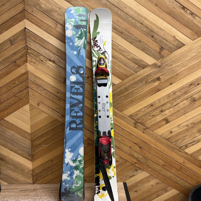 RVL8 - Rumspringa Mary Jane Skiboard, Bindings & Spruce Riser plate - MSRP $1014: White/Green/Yellow--102