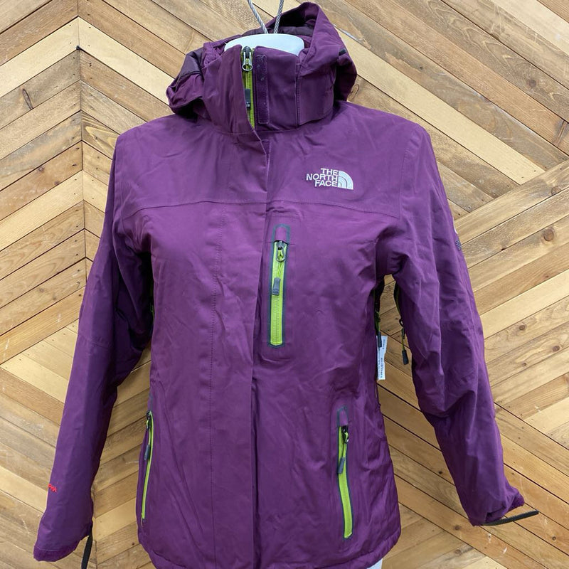 The North Face - Summit Series Alpha Jacket - MSRP compared $389: Purple/Green-women-SM