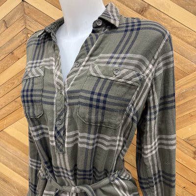 Eddie Bauer - Women's Flannel Dress - MSRP $129: green -women-6