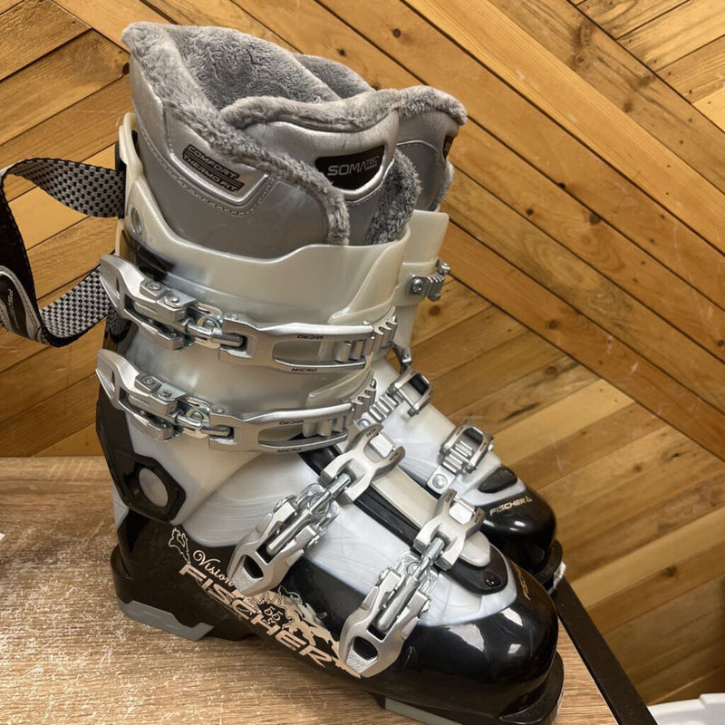 Fischer- vision 55 ski boot- MSRP $ 500: black white -women-24.5