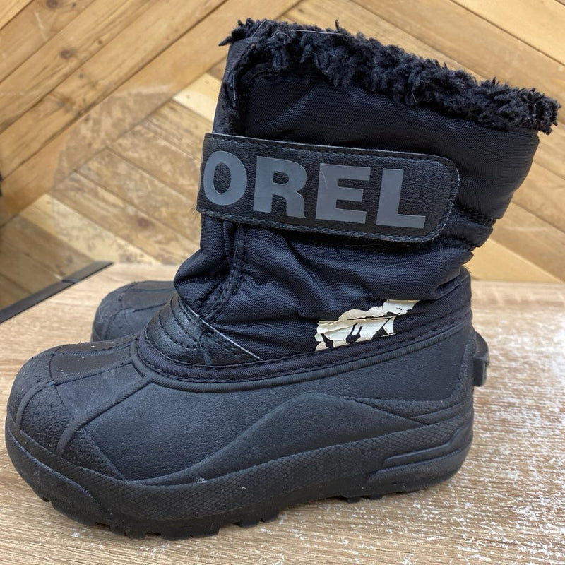 Sorel - Boots snow commander- MSRP $80: Black-children-11T