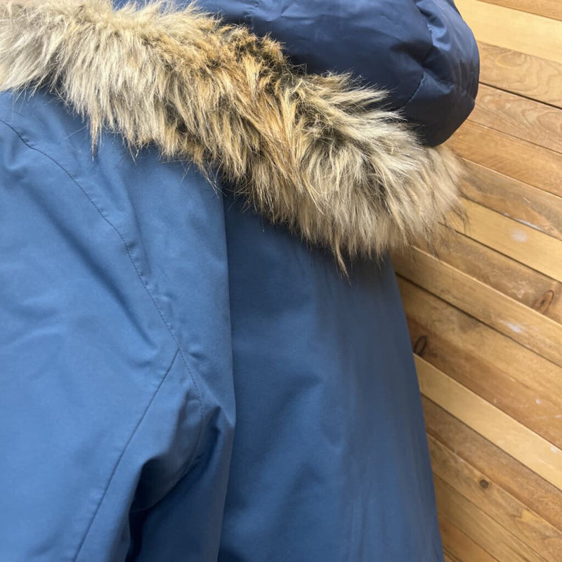 Woods- winter down parka- MSRP $450: Blue -women-XL