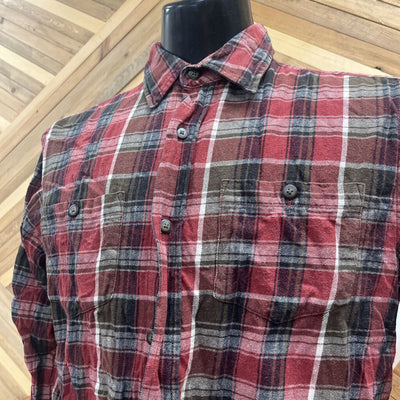 WindRiver - Men's Flannel Shirt - MSRP $50: Red/Brown-men-MD