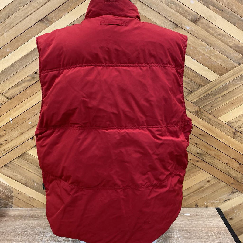 Eddie Bauer - down insulated vest- MSRP $229: Red -men-LG