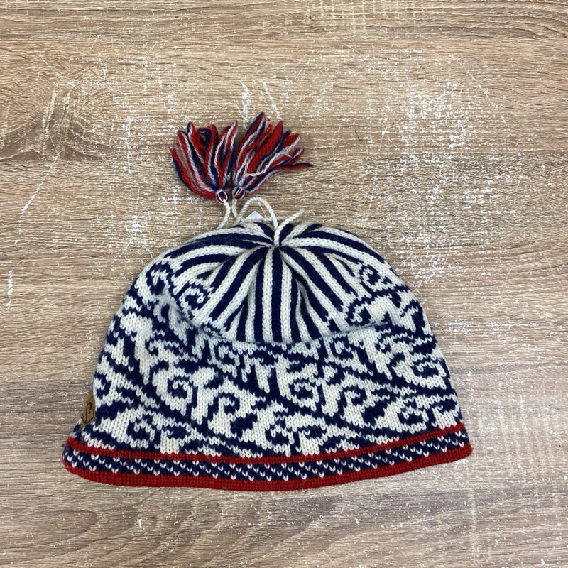 Merkley- Knit toque- MSRP $ 40: Red/Navy -unisex-Adult