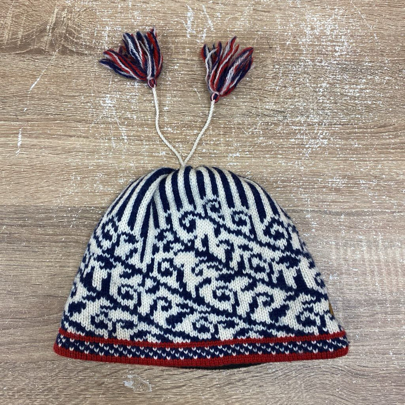 Merkley- Knit toque- MSRP $ 40: Red/Navy -unisex-Adult