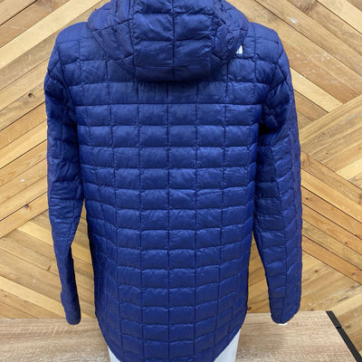 The North Face - Kid's ThermoBall Hooded Puffer Jacket - MSRP $210: Navy-children-XL (18/20)