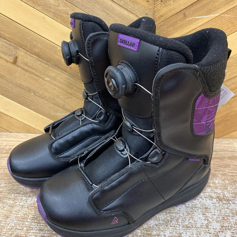 Ripzone - Junior Stellar BOA Snowboard Boot - MSRP $130: Black/Purple-children-5