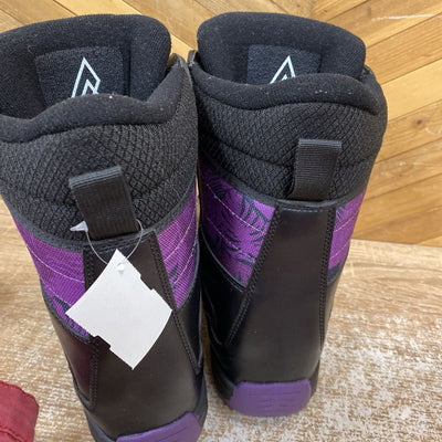 Ripzone - Junior Stellar BOA Snowboard Boot - MSRP $130: Black/Purple-children-5