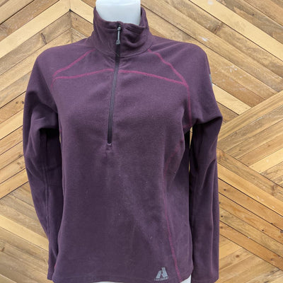 Eddie Bauer - Women's First Ascent 1/2-Zip Fleece - MSRP comp $120: Purple-women-MD