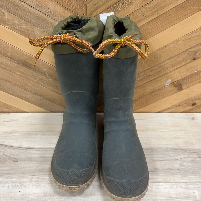 Kamik - Tall Rubber Boots - MSRP $129: Grey/Green-men-5