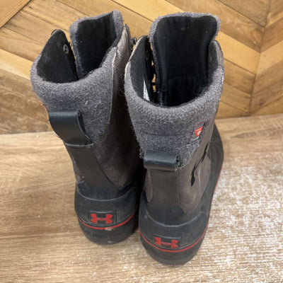 Under Armour - Men's winter Boots - MSRP $200: Black/Red-men-8