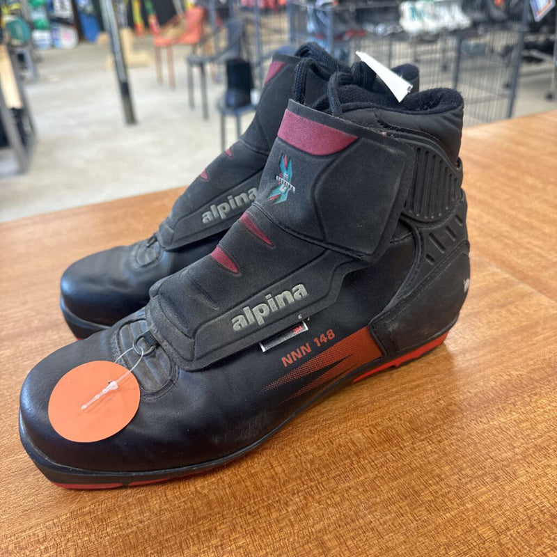 Alpina- NNN 148 XCski boot- MSRP $ 134: Black.Red -unisex-41