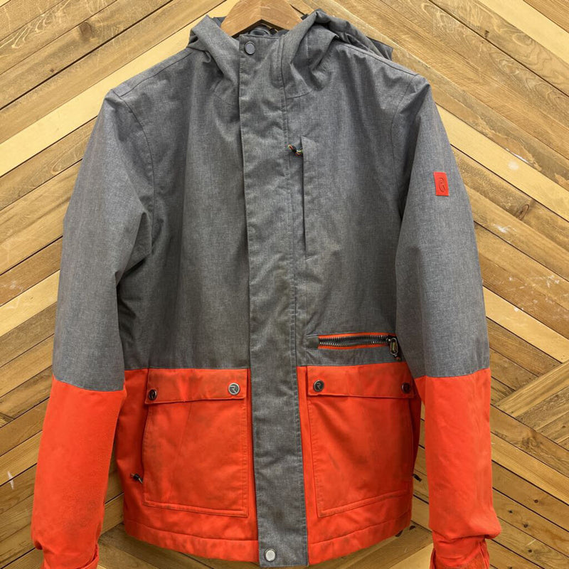 Ripzone - Boys Winter Jacket - MSRP $160: Grey/ Orange-boys-YXL