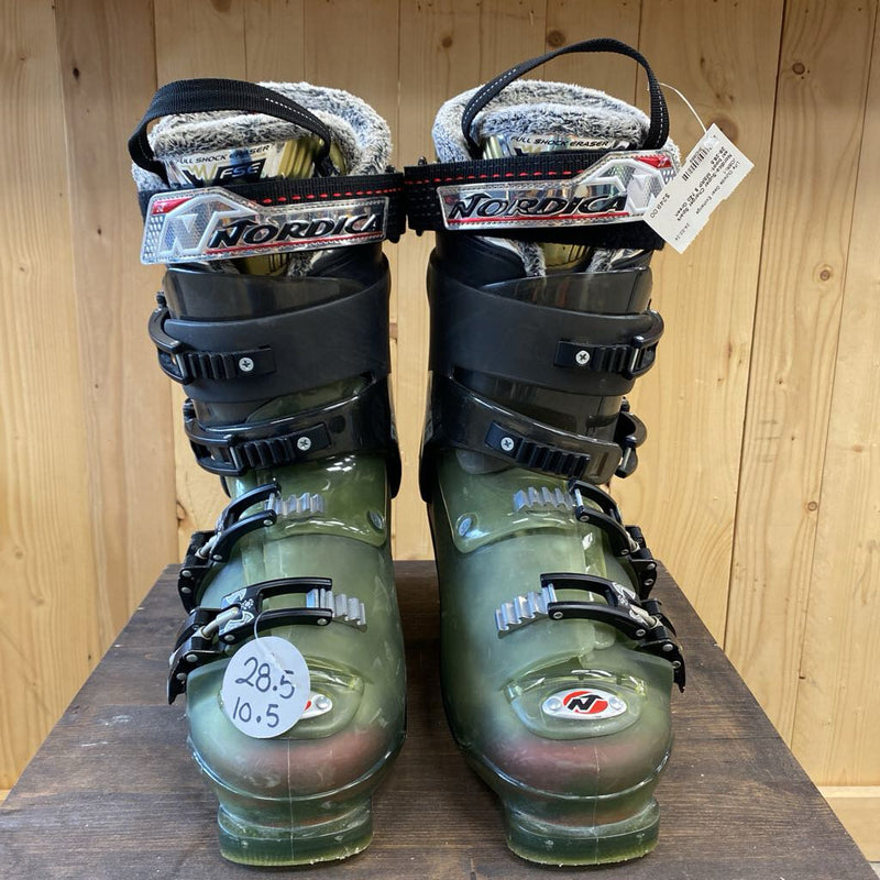 Nordica-Super Charger Spark ski boot- MSRP $ 740: Green -unisex-28-28.5