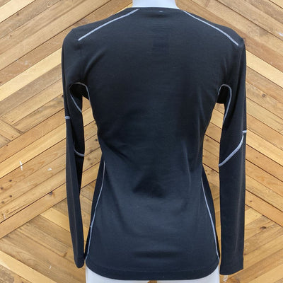 Kathmandu - Women's L/S thermaPlus Base Layer Top - MSRP comp $70: Black-women-10