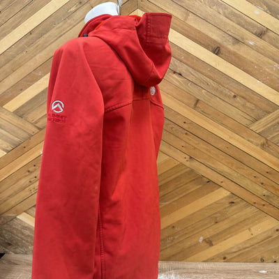 The North Face - Women's Summit Series Hooded Softshell Jacket - MSRP comp $210: Red-women-LG