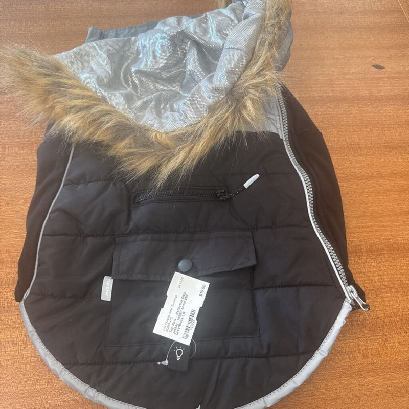 Top Paw - Reflective Dog Jacket - MSRP comp $50: Grey/Black--LG