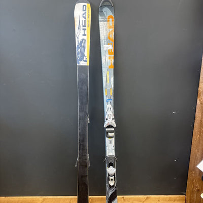 Head - i.M70 Monster Downhill Skis - Tyrolla SP130 Bindings : Silver/Grey-Blue/Orange--170cm