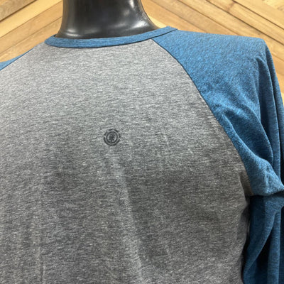 Element - Men's L/S Shirt - MSRP $35: Grey/Blue-men-MD