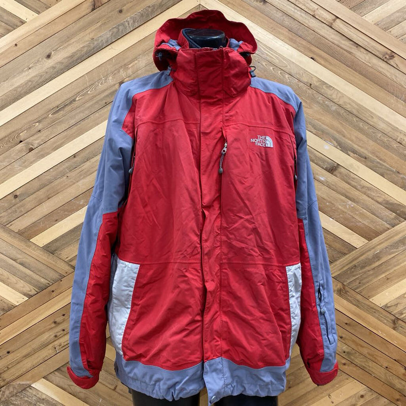 The North face- winter Jacket- MSRP compared $300: Grey/Red -men-XL